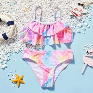 set di pesci per bambini ragazze rashing bikini set per bambini da bagno per bambini da bagno a due pezzi BAMBINI SUPPARE BAMBINA BAMBINA BAMBINA