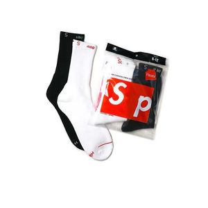 Herrensocken 2 Paar/ Pack Fashion lässig Baumwolle atmungsaktiv mit 3 Farben Skateboard Hip Hop Socken Sportarten