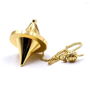 Pendant Necklaces Ya.x Spinning Top Design Reiki Pendulum For Divination Chakra Testing & Spiritual Energy Brass Metal