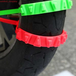New Anti-Skid Snow Chains for Motorcycles Bicycles Winter Tire Wheels Non-slip Cable Ties Motorbike Emergency Tire Chain Tool
