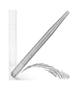 100pcs Professional 3D Silber Permanent Augenbrauen Microblade Stift Stickerei Tattoo Manual Pen mit hoher Quallität5396183