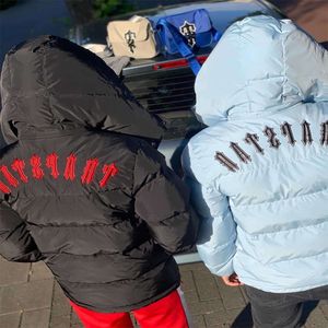 Coats2022 Herbst Winter Trapstar Herren Bomberjacke bestickt mit Kapuzenschatz Reißverschluss Reißverschluss cool