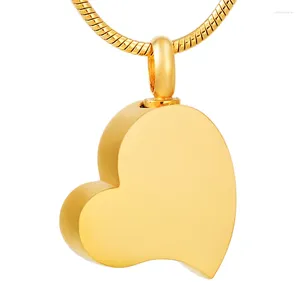 Pendant Necklaces IJD8549 Wholesale Or Retail Engravable Blank Stainless Steel Heart Cremation Urn Jewelry Ashes Necklace For Women