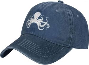 Ball Caps Vintage Octopus Retro Octopi Lover Gift Baseball Hats For Men Women Black Cowboy Hat Trucker Sun Dad