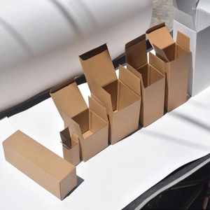 Present Wrap 10st Kraft Paper Corrugated Box Mugg Bottle Electronic Packaging Partihandel för företag