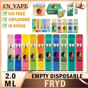 Fryd descartáveis vape canetas vapes descartáveis e cigarro bar pods dispositivo 380mAh bateria recarregável 2ml vaporizador com cartucho de embalagem