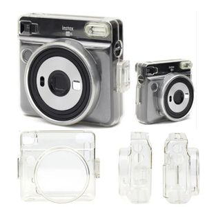 Bolsa de câmera de cristal transparente para fujifilm instax square sq6 cas capa protetora caso plástico instantâneo 231226