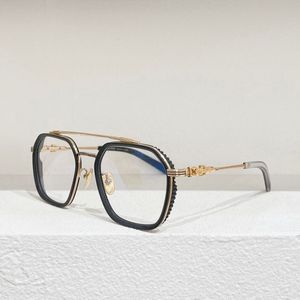 新しい人気のあるレトロ眼鏡フレーム女性処方メガネパンクスタイルデザインスクエアスチールフレームレザーボックスHDレンズ最高品質