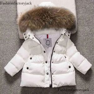 Kids Snowsuit Hooded Boys Winter Coat Snow Wear Down Cotton Thermal Children Winter Outwear Parkas Fur Collar 4-13T