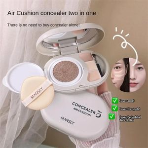 Whitening Air Cushion CC Cream With Concealer Palette Cushion Compact CC Foundation Cream For Face Korean Oil Control Cosmetics 231227