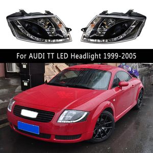 For AUDI TT LED Headlight 99-05 Car Accessories DRL Daytime Running Light Dynamic Streamer Turn Signal Indicator Front Lamp