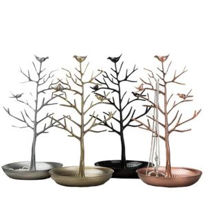 1530cm 4style jewelry stand rack household iron necklace rack earring rack alloy jewelry display prop bird tree home furnishings 12113