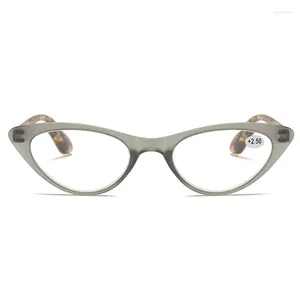 Okulary przeciwsłoneczne retro kota okulary czytania hd moda prosta okulary mała ramka dla neutralnego stylu kobiet i mężczyzn