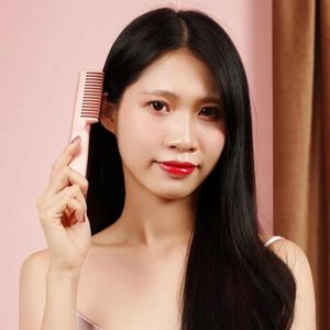 Straighteners Hot Hair Straighteners Brush Women Hair Styler Curling Iron Electric Hot Comb Straightener Fast Heating Curler Hair Caring Tools