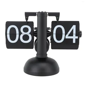 Orologio da tavolo Flip Clock 24 Ore Grande Numero a batteria 304 Tabletop elettronica in acciaio inossidabile retrò per ufficio della stanza della casa