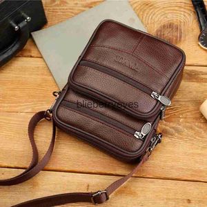 Torby na ramię skórzane małe solidne kolory retro talia Tablele Ltifunkcyjne oryginalne męskie messenger crossbody Purseblieberyeyes