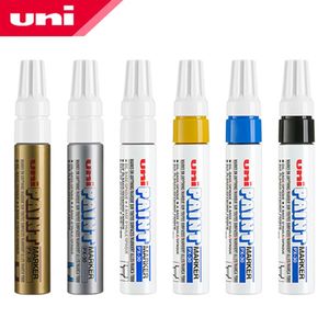 6 Pcs UNI Paint Markers PX-30 Industrial Pen Oily Permanent Water Resistant Repair Pen Car Scratch Remover Painting DIY Graffiti 231226