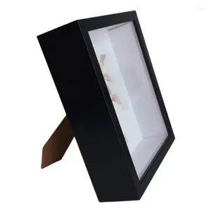 Frames Display Frame Floating Specimen Pressed Flowers Po Picture Box Holder 3D Artwork Flower Tabletop Storage Stand