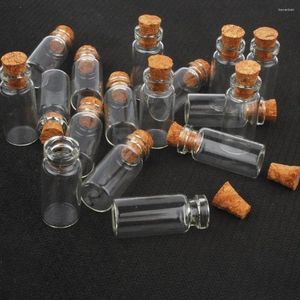 Depolama Şişeleri 10 PCS Sevimli Mini Cork Stopper Cam Şişeler Kavanozlar Boş Tüp Konteynerleri Küçük Dilek Şişesi