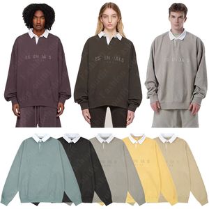 Personalità di tendenza all'aperto Versatile Tinta unita Retro Pullover da uomo e da donna Moda Leggero Traspirante Modelli classici per pendolari Maglione da uomo