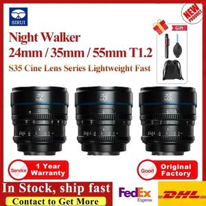 Sirui Night Walker 24mm 35mm 55mm T12 S35 Cine Lens Serisi Hafif Hızlı Diyafram Lensleri Manzara Belgesel 231226