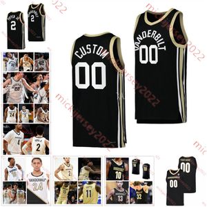 Vanderbilt Commodores Basketball Jerseyjordon Williams Jaqualon Roberts Tasos Kamateros Coleson Messer Evan Taylor Mens Custom Stitched Vanderbilt Jerseys