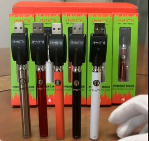 380 mAh Max podgrzewanie Zmienna bateria Zmienna napięcie ECIGS ładunek dolny za pomocą USB 510 Vape Pen Bateria do wózków olejowych Atomizery Waporyzator Zestawy Pióro w wyświetlaczu