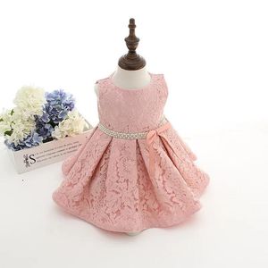 Kleider Fabrik Großhandel 111 Jahre Mädchen Partykleid 2016 Neue rosa/weiße Blumenmädchenkleider mit Hut Kinder Abendkleider Kostenloser Versand