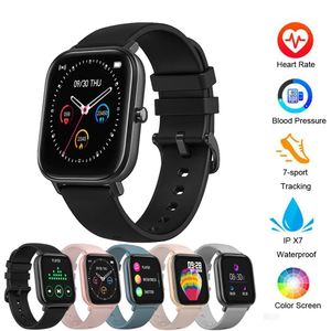 Watches ID P8 Smart Watch Men Watchs Women IP67 Fitness Fitness Tracker Sport Rate Rate Monitor Complet