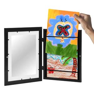 Children Art Frames Magnetic Front Open Changeable Kids Frametory for Poster P o Drawing Paintings Pictures Display Home Decor 231227