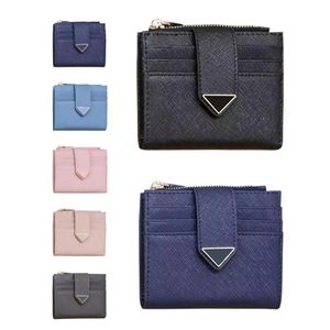 Purses luxury triangle Key wallets passport card holder Coin Purses Luxurys wristlet Designers Women's Mens coin purse classic Genuine Le