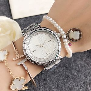 Moda Full Brand Wrist Watches Women Girl Head Style Steel Metal Band Luxurz With Logo Clock Ve 85