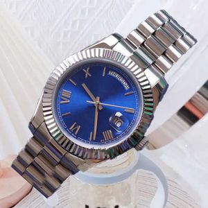 Otomatik Bilek Saatleri Erkekler Lüks İzle Klasik Bilek saatleri Stil Paslanmaz Çelik 41mm Altın Aydınlık Safir Yeni Yıl 36mm Montre De Luxe Femme 3a Man Saatler