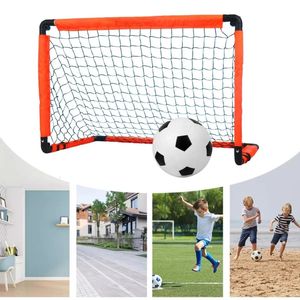 Portable Foldable Football Goals Kid Soccer Goals Lightweight Soccer Ball Net for Kids Trainning and Family Game 231227