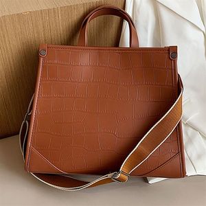 Mode -Krokodilmuster -Leder -Umhängetaschen für Frauen große Kapazität Taschen Bag Designer Handtaschen Hochwertige Crossbody -Tasche 21235e