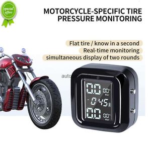 New Motorcycle Tire Pressure Monitor Motorcycle Wireless High-precision Tire Pressure Monitoring System with 2 Tyre External Sensor