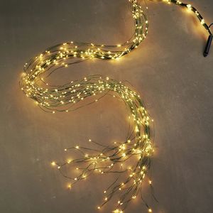 12V 600LLD Christmas Fairy Lights String Tree Branch Garland oświetlenie wakacyjne ozdoby imprezowe Dekoracje do domu 231226