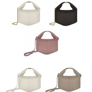 Designer Lunch Boxes Bags Women Handbag Shoulder Crossbody Purse Plain Genuine Leather Handbag White Lettering Cowhide Bag Women Clutch High Quality