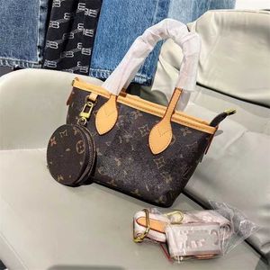 16% OFF Designer bag New Tote Old Flower Solid Rubber Fabric Single Wide Shoulder Strap Oblique Straddle Handheld Two Piece Set Women's Bag