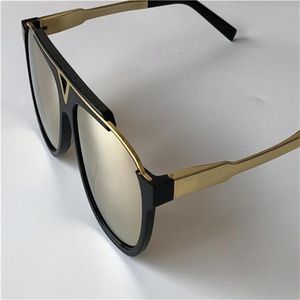 Projekt mężczyzn 0936 Okulary przeciwsłoneczne Millionaire kwadratowa rama najwyższej jakości awangardowe okulary w całym stylu z case243s