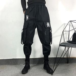 Men's Pants 2023 Autumn And Winter Fashionable Large Pocket Loose Mens Casual American High Street Solid Color Leggings Overalls