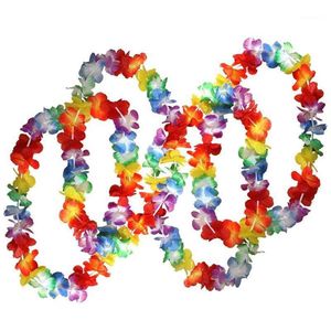 50 x Halsketten mit tropischen hawaiianischen Blumen von – Large Lots of Necklaces – Hawaii-Blumenanzug, perfektes Zubehör für Themengeburtstag1195P