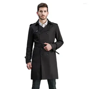 Мужские траншевые пальто мужское толстое пальто длинное осеннее зимнее курт