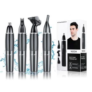 4 In1 Nase Haar Trimmer Nase und Ohrhaarhaar Trimmer für Nasenschneider für Männer elektrische Nasenschneider Knoten Eliminator Nase Rasierer 231227