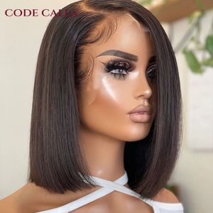 Lolita Bob Wig Lace Front Human Hair Wigs Brazilian Short Bob Wig PrePlucked Natural Color Human Hair T Part Lace Wigs 180% 231227