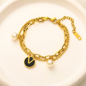 Clássico Designer Pulseiras Mulheres Jóias Bangle Moda 18K Banhado A Ouro Aço Inoxidável Amor Presente Pulseira Cuff Link Chain Ajustável J12128