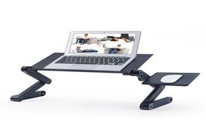 Höjdanpassningsbar bärbar datorkylskolning av bärbara datorer Stand Lazy Portable Foldbar Desk Workstation Lifter Ergonomic Computer Tray4958355