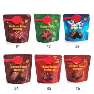 Infused Brow Nies Packaging Påsar 600 mg Cake Empty Chewy Fudge Chocolate Bites Red Velvet Ppxwe Aaknn