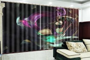 Curtain Curtain Bedroom Price 3d Cartoon Sexy Mask Girl Custom Living Room Bedroom Beautifully Decorated Curtains