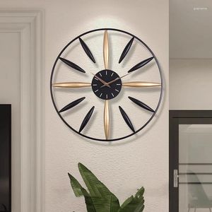 Relógios de parede grande relógio estético ouro luxo criativo relógio moderno designer decoração reloj de pared acessórios para casa
